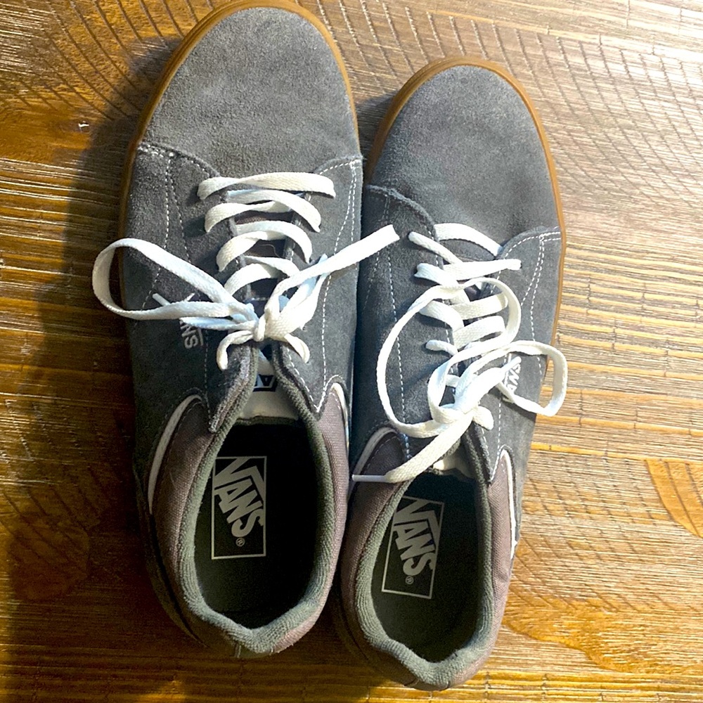 Old school vans size 11.5 grey white and brown